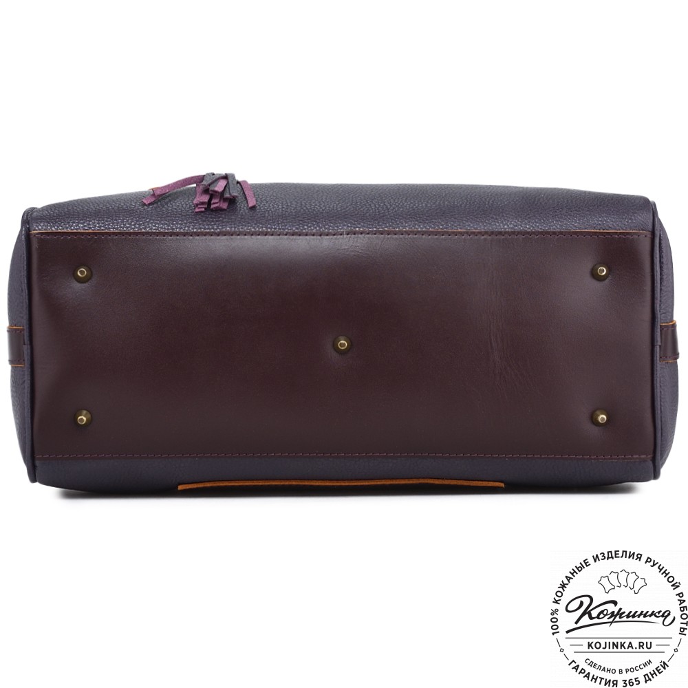 Женская кожаная сумка "Византия" (баклажан)